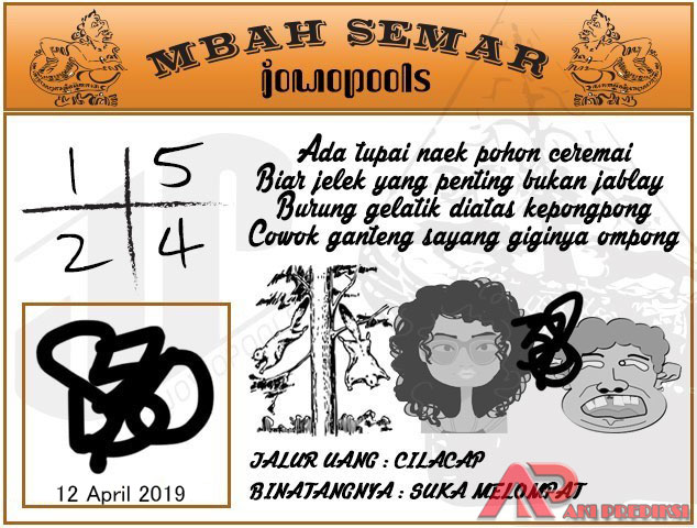 Syair HK Mbah Semar 12 April 2019