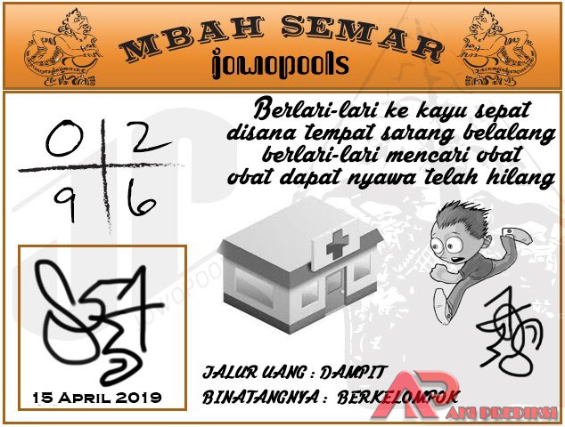 Syair HK Mbah Semar 15 April 2019