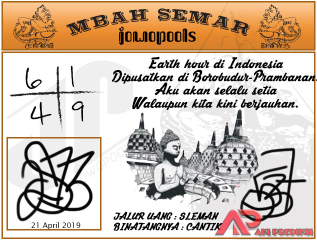 Syair SD Mbah Semar 21 April 2019