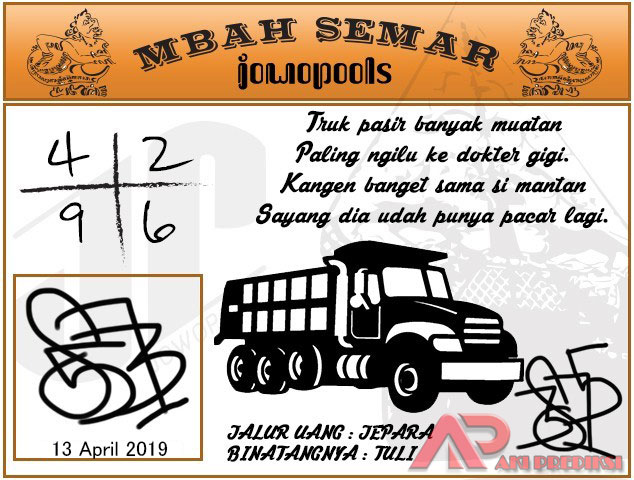 Syair SGP Mbah Semar 13 April 2019