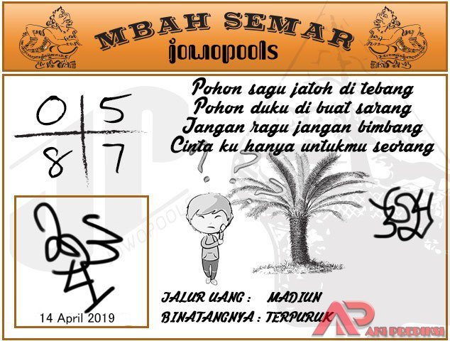 Syair SGP Mbah Semar 14 April 2019